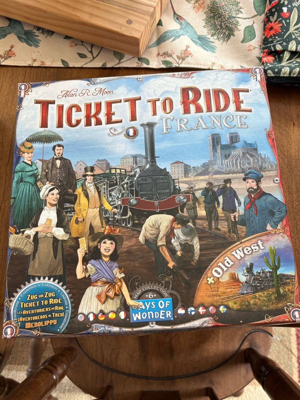 Ticket to Ride Board Game France + Old West